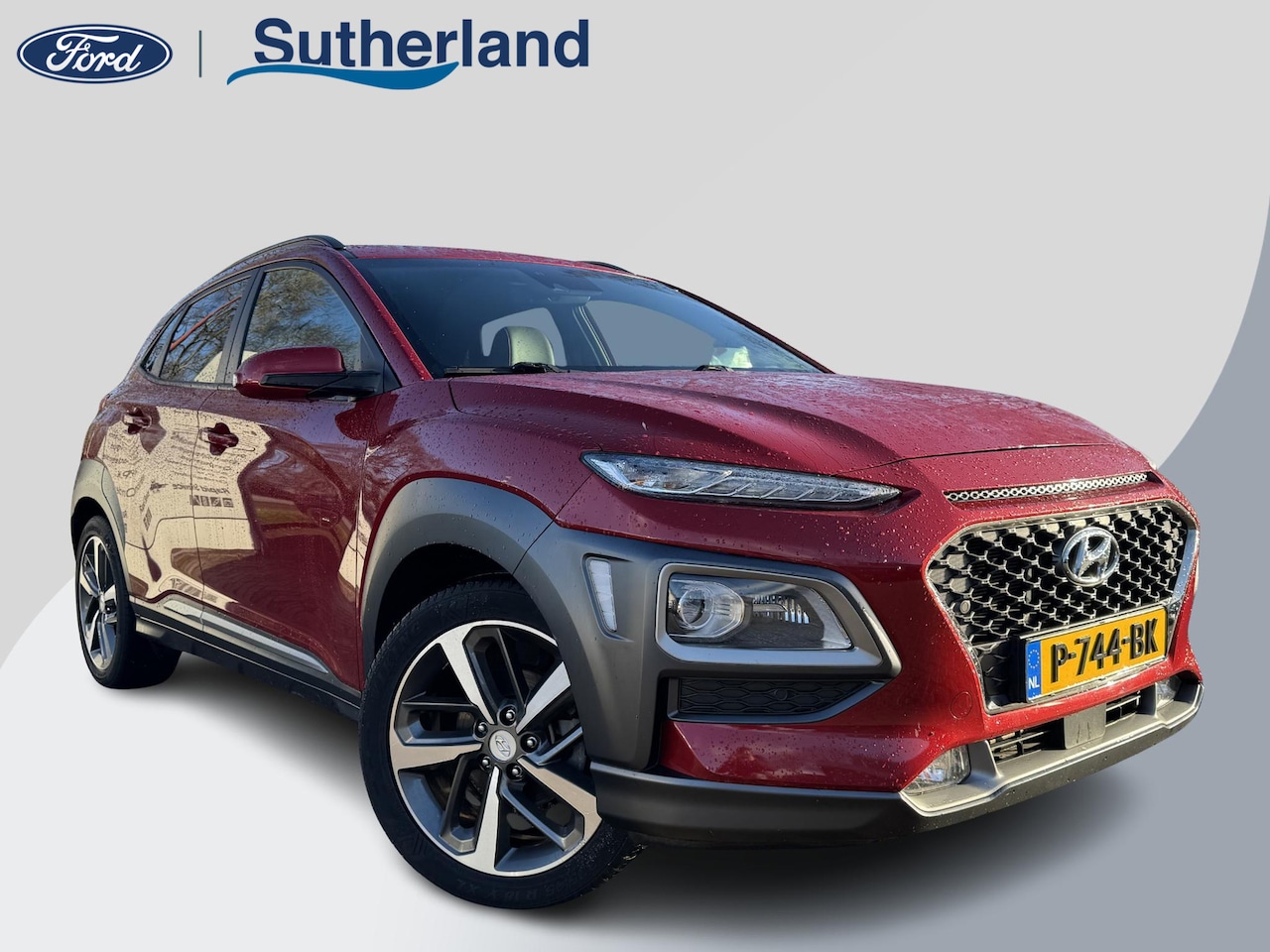 Hyundai Kona - 1.0 T-GDI Premium 120pk Trekhaak | Dodehoeksensoren | Volledig Leder | Navigatie | Stoelve - AutoWereld.nl