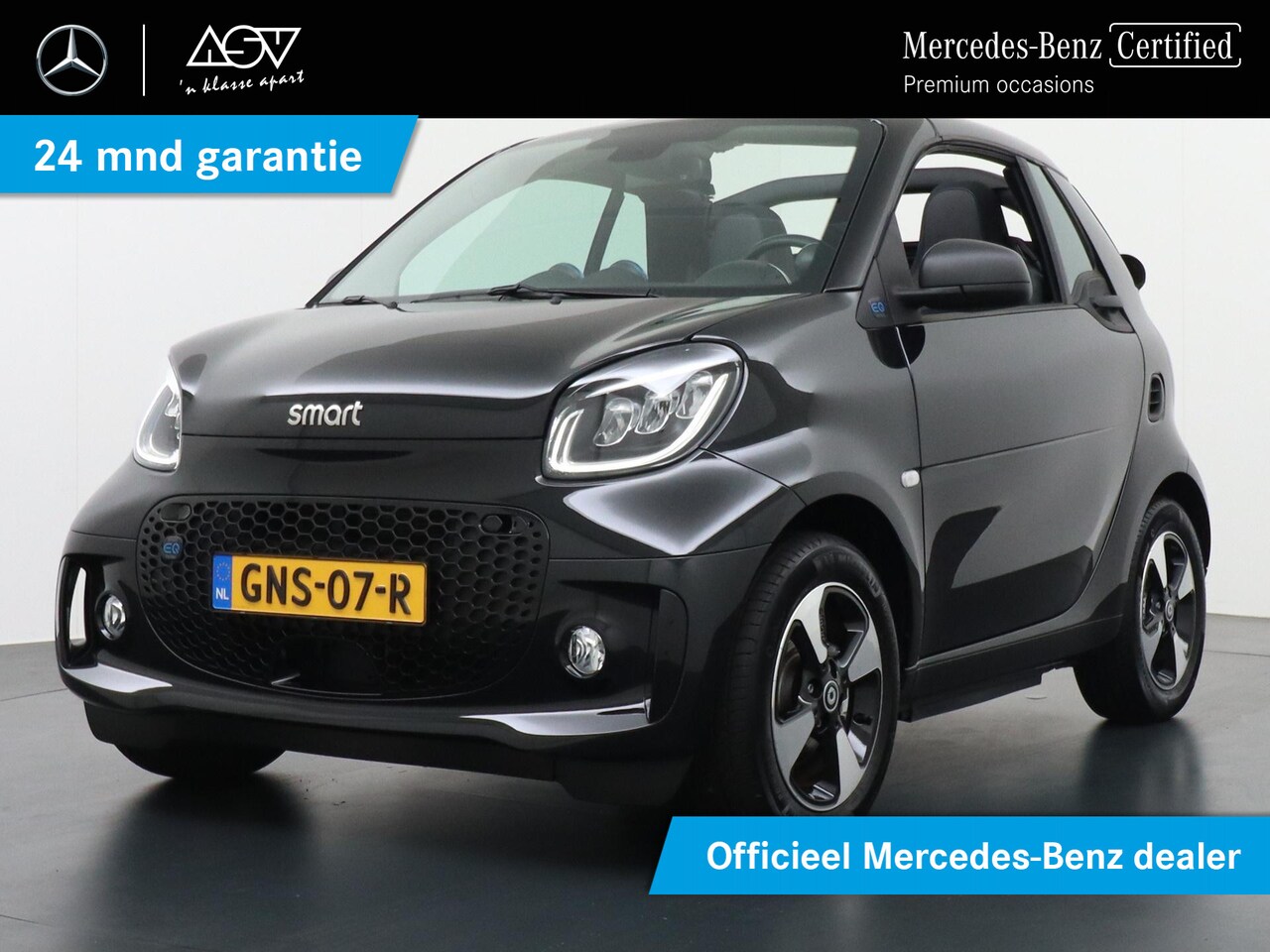 Smart Fortwo cabrio - EQ Essential 18 kWh 22KW boordlader, winterpakket - AutoWereld.nl