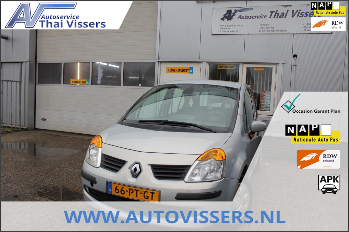 Renault Modus - 1.4-16V Dynamique Luxe Airco Elektr Pak Cruise Apk 1-11-2025 - AutoWereld.nl