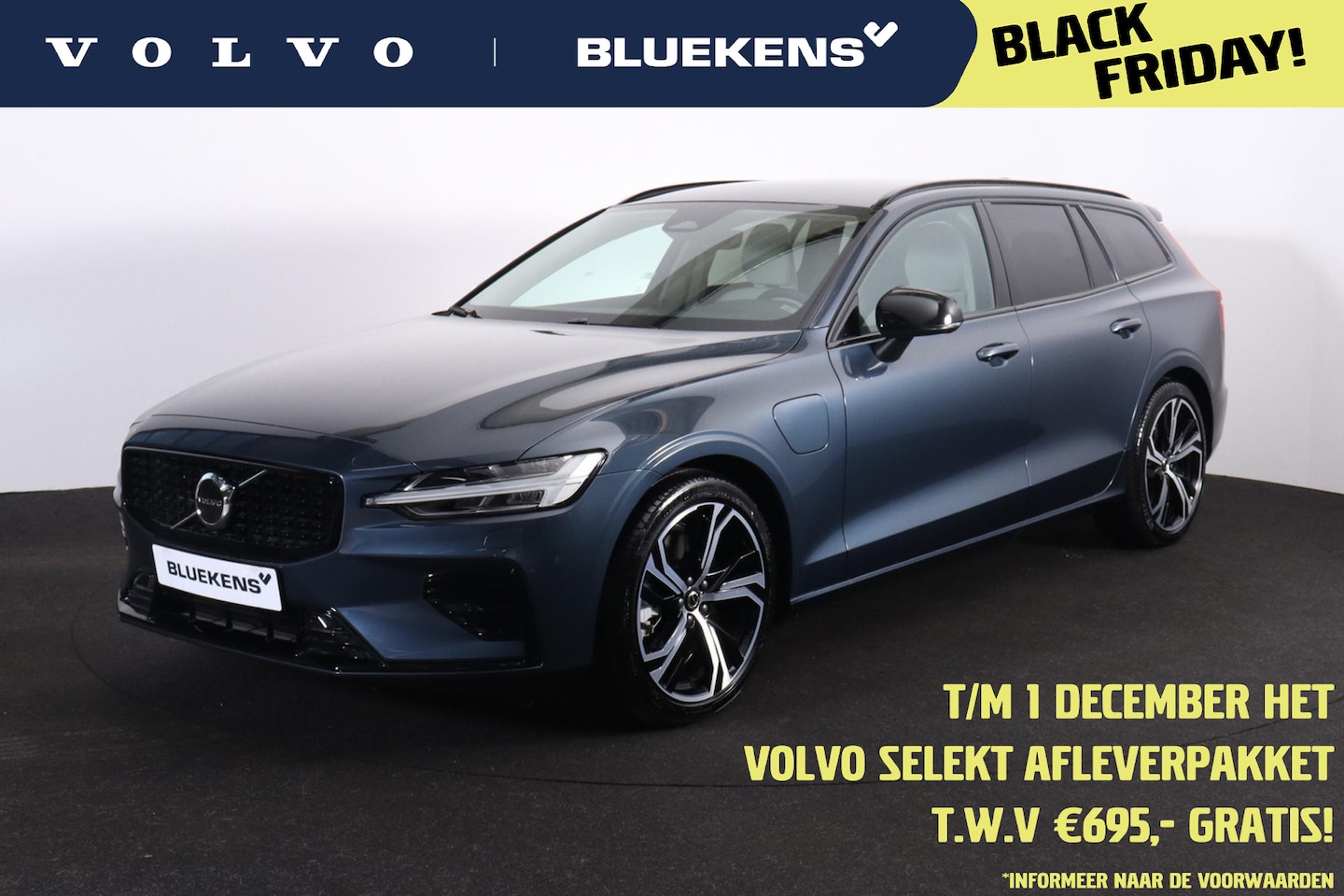 Volvo V60 - T6 Recharge AWD Plus Dark - LONG RANGE - IntelliSafe Assist & Surround - Harman/Kardon aud - AutoWereld.nl