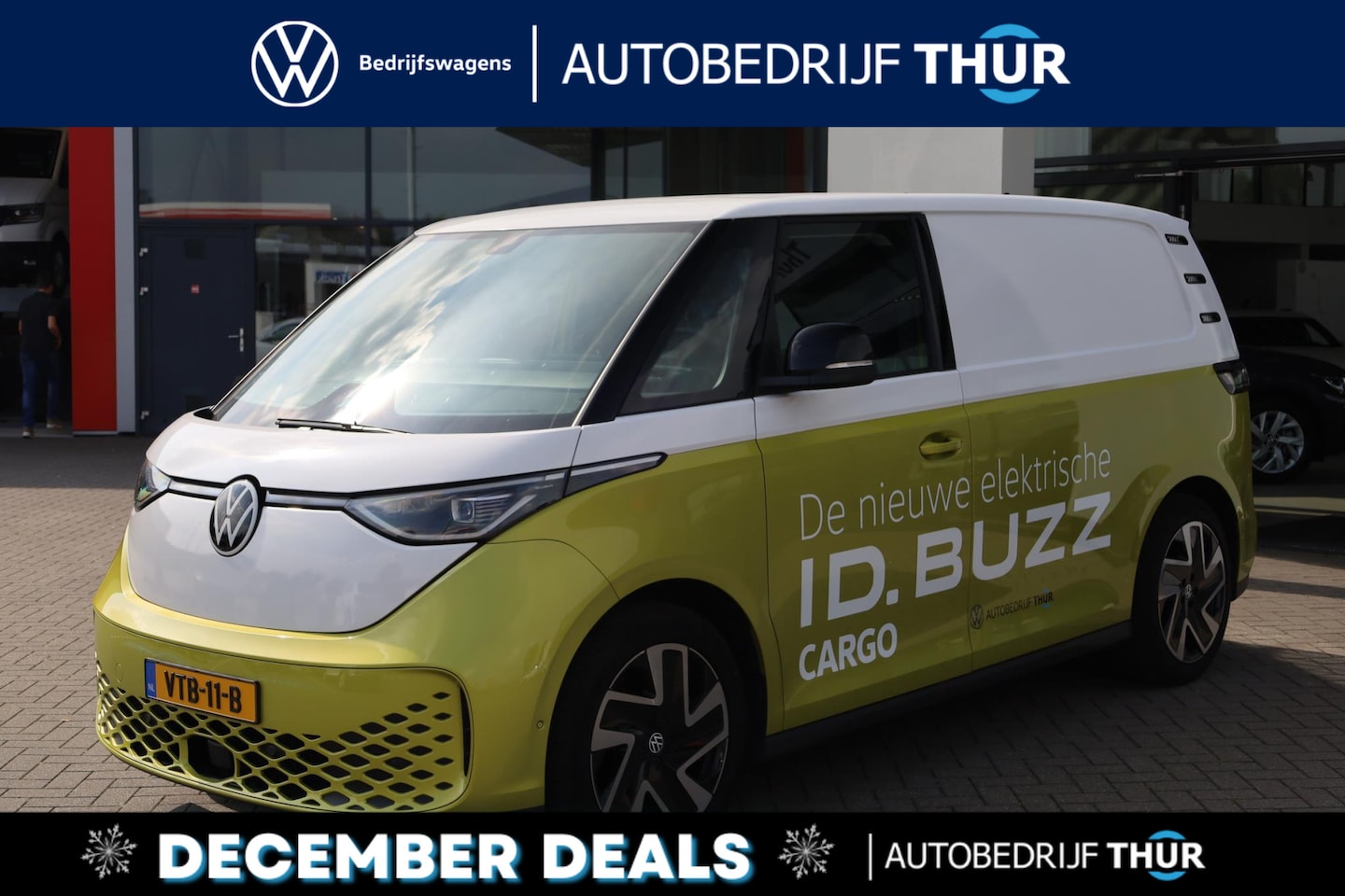 Volkswagen ID. Buzz Cargo - 77 kWh 204PK/150kW Climatronic 2-zone, elekt. uitklapbare trekhaak, in hoogte verstelbare - AutoWereld.nl