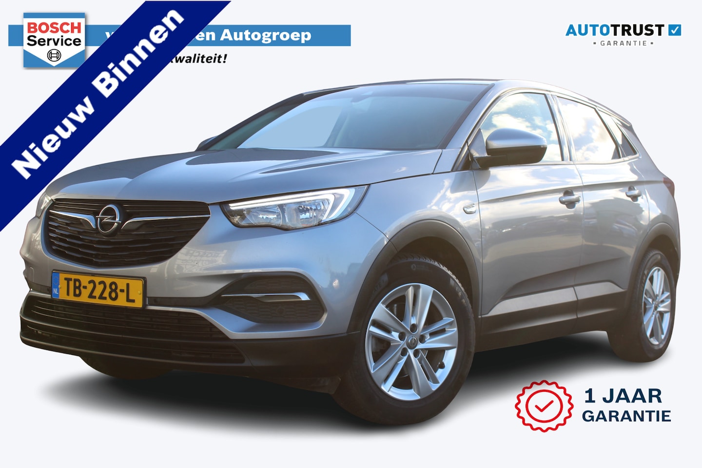 Opel Grandland X - 1.2 Turbo Online Edition Trekhaak/Navi/Cruise/DAB+/Carplay/PDC/Dealeronderhouden - AutoWereld.nl