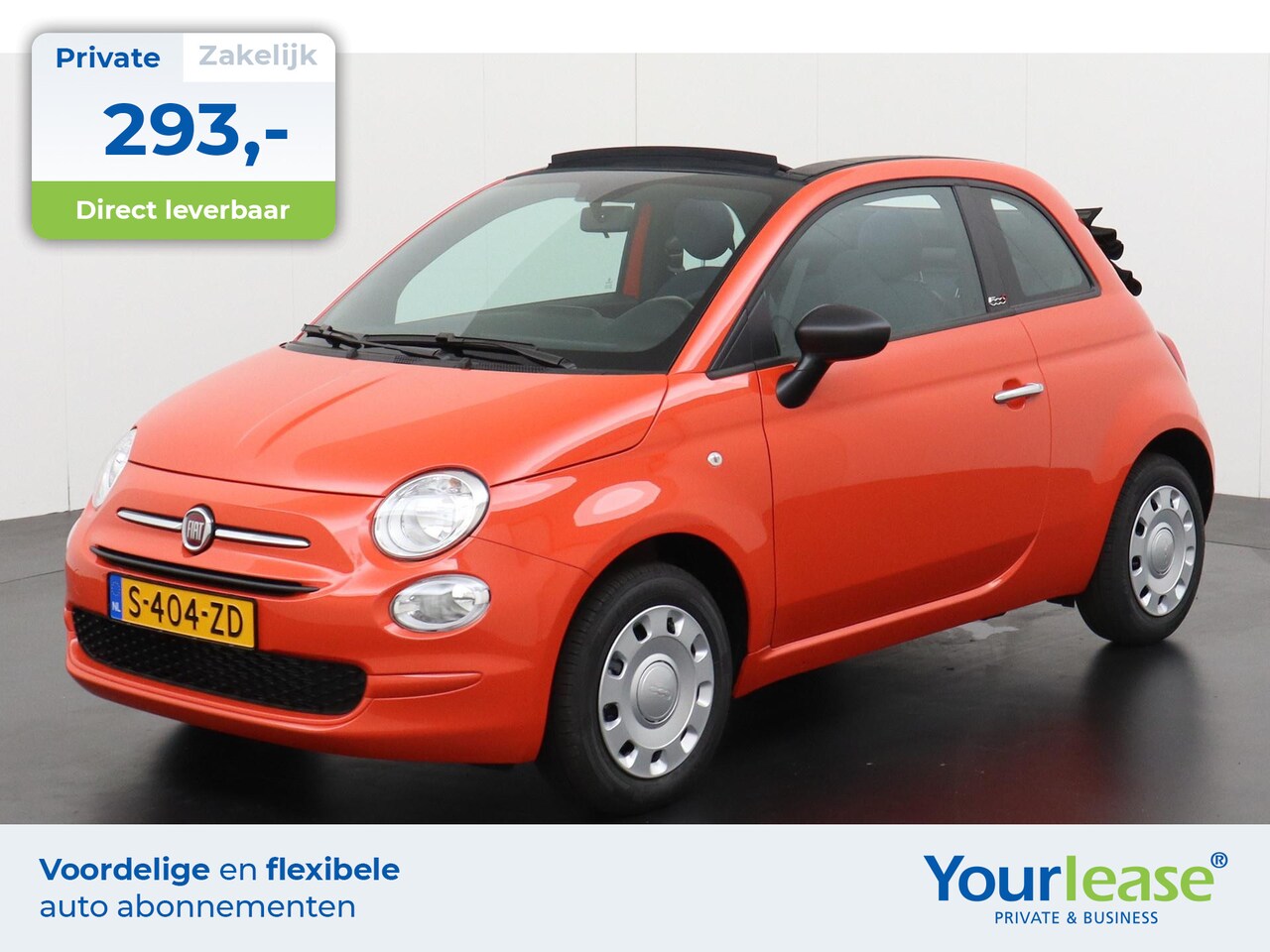 Fiat 500 C - 1.0 Hybrid Cult | All-in 293,- Private Lease | Zondag Open! - AutoWereld.nl