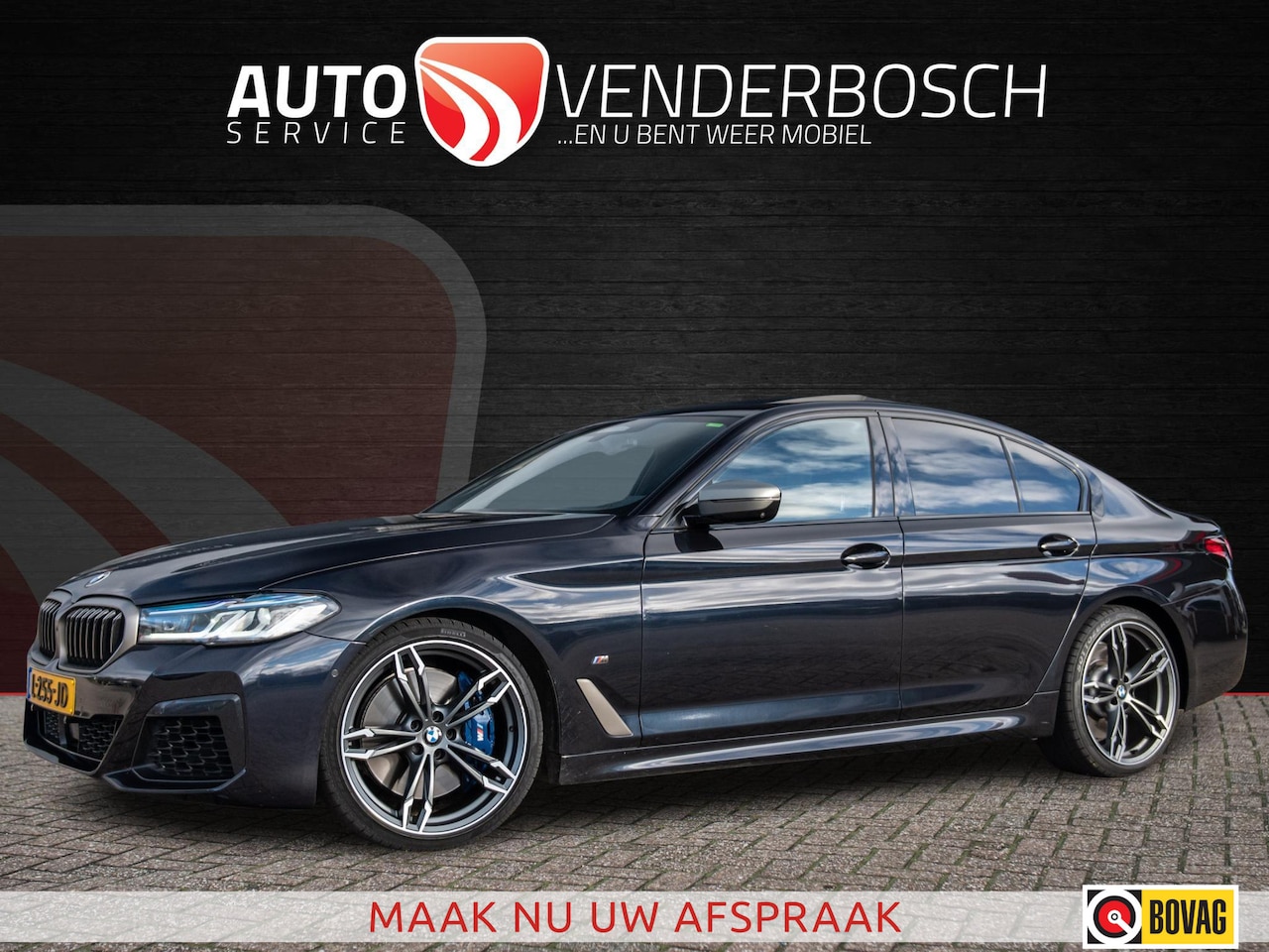 BMW 5-serie - M550i xDrive High Executive 530pk Laserlicht | HUD | Schuifdak - AutoWereld.nl