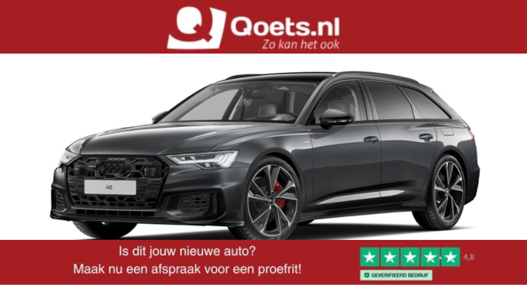 Audi A6 Avant - 55 TFSI e quattro S edition Competition S Line - Trekhaak - Panoramadak - head up - Parkee - AutoWereld.nl