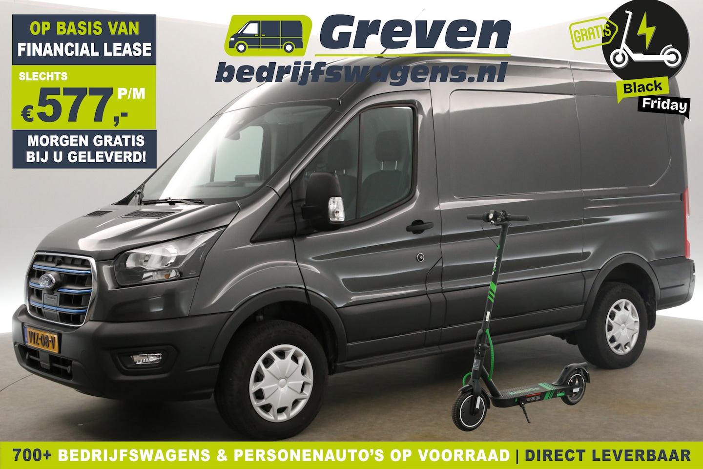 Ford E-Transit - 350 L2H2 Trend 68 kWh Gratis E-Step! | 184PK Elektrisch Automaat Airco Carplay Navigatie P - AutoWereld.nl