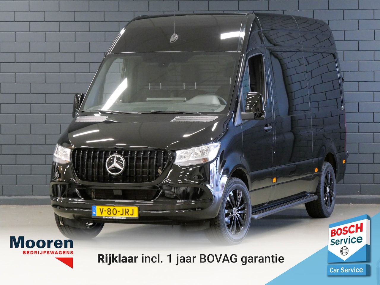 Mercedes-Benz Sprinter - 317 1.9 CDI 170PK AUTOMAAT L2H2 RWD 3500KG AHW MOGELIJK | CAMERA | CARPLAY | BLACK ON BLAC - AutoWereld.nl