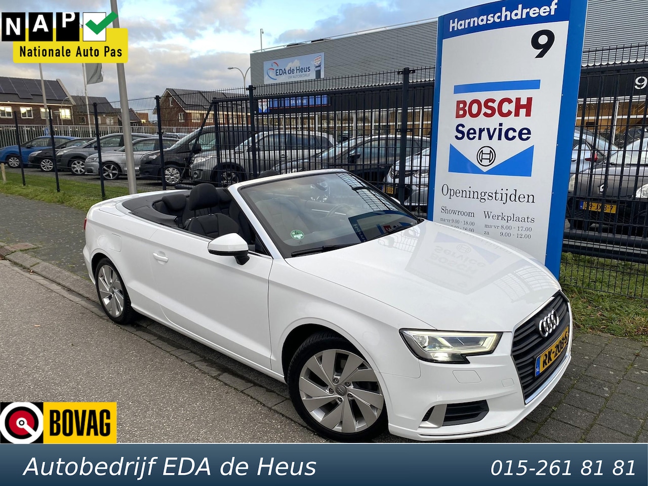 Audi A3 Cabriolet - 1.4 TFSi S-Tronic Sport Edition Cabrio NL-auto van 1e eig. met o.a. LED, navi, automaat, l - AutoWereld.nl