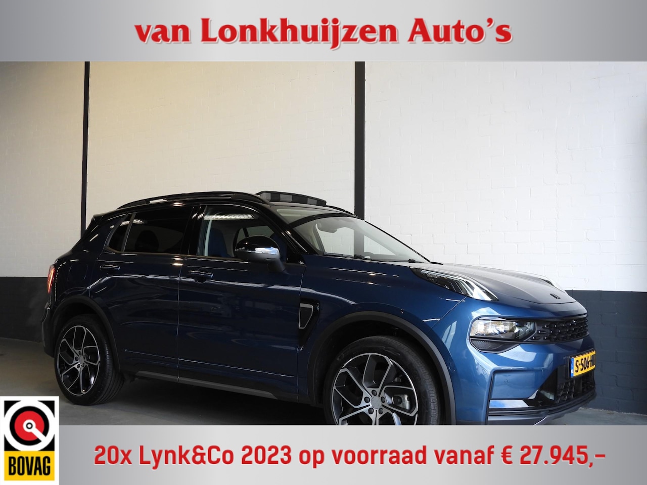 Lynk & Co 01 - 1.5 PHEV BlackLine NAVI/360CAM/SCHUIFDAK/LED/20"LMV! - AutoWereld.nl