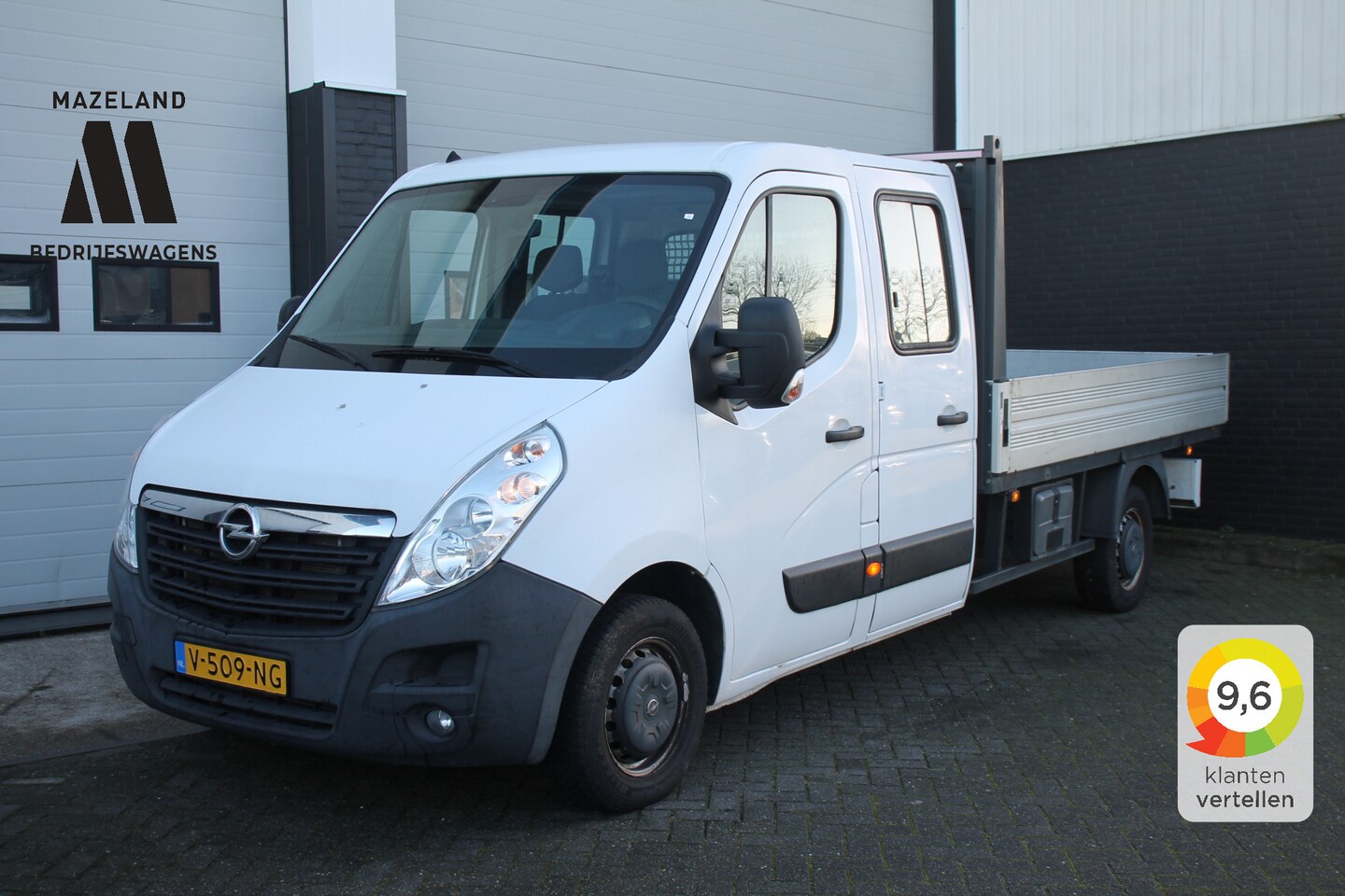 Opel Movano - 2.3 CDTI 170PK L2 Open Laadbak DC EURO 6 - Airco - Navi - Cruise - € 16.900,- Excl. - AutoWereld.nl