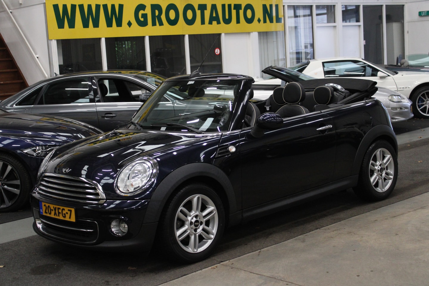 MINI Cabrio - Mini 1.6 Cooper Chili 90.472km NAP, Leer, Volledig onderhouden, Navi - AutoWereld.nl