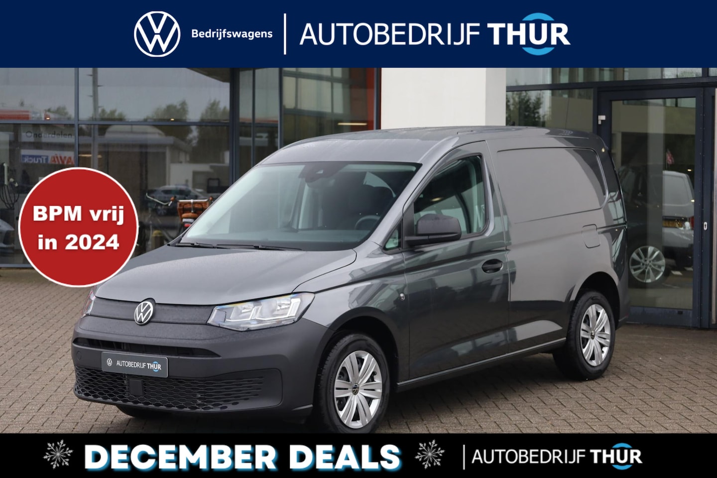 Volkswagen Caddy Cargo - 2.0 TDI Comfort 55kW met 75pk 6 versn. handgeschakeld, cruise control, stalen velgen 16", - AutoWereld.nl