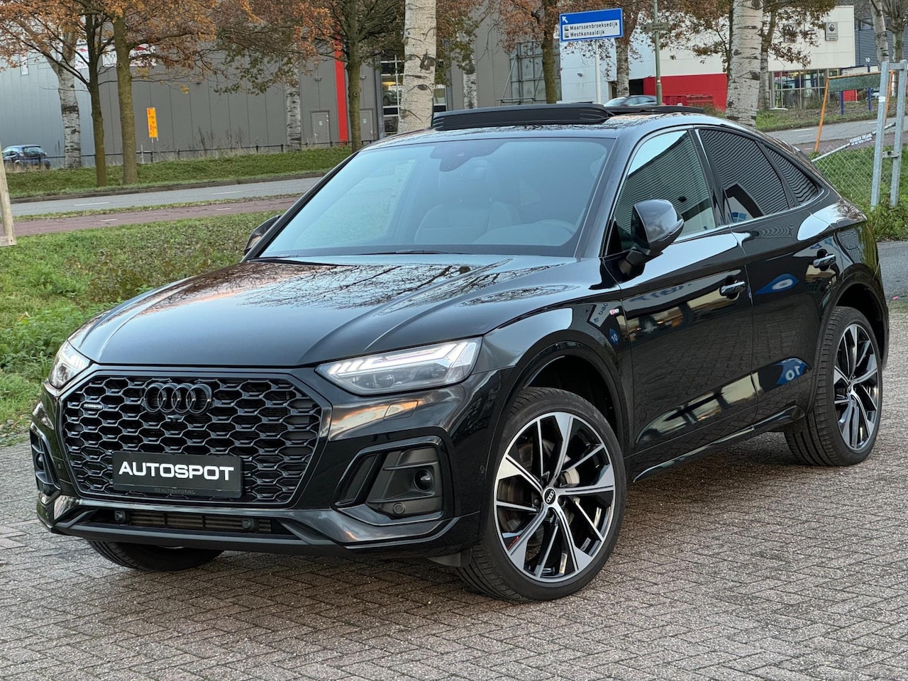 Audi Q5 Sportback - Q5 Sportback 55 TFSI e S-Line Black Ed. Pano B&O 360 Camera Trekhaak - AutoWereld.nl