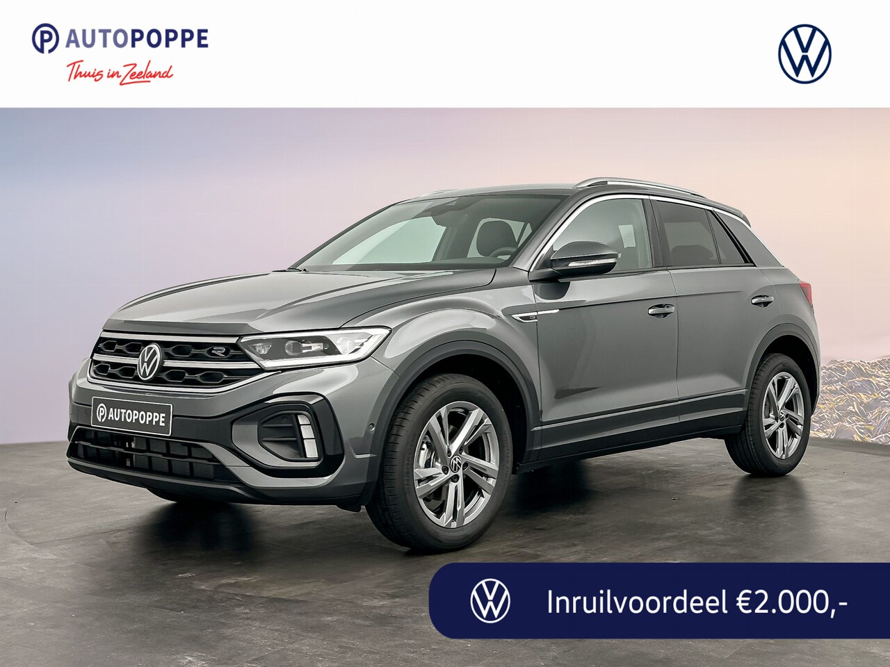 Volkswagen T-Roc - 1.0 TSI 116 6MT R-Line Edition | 'App-Connect' draadloze smartphone integratie | Aircondit - AutoWereld.nl