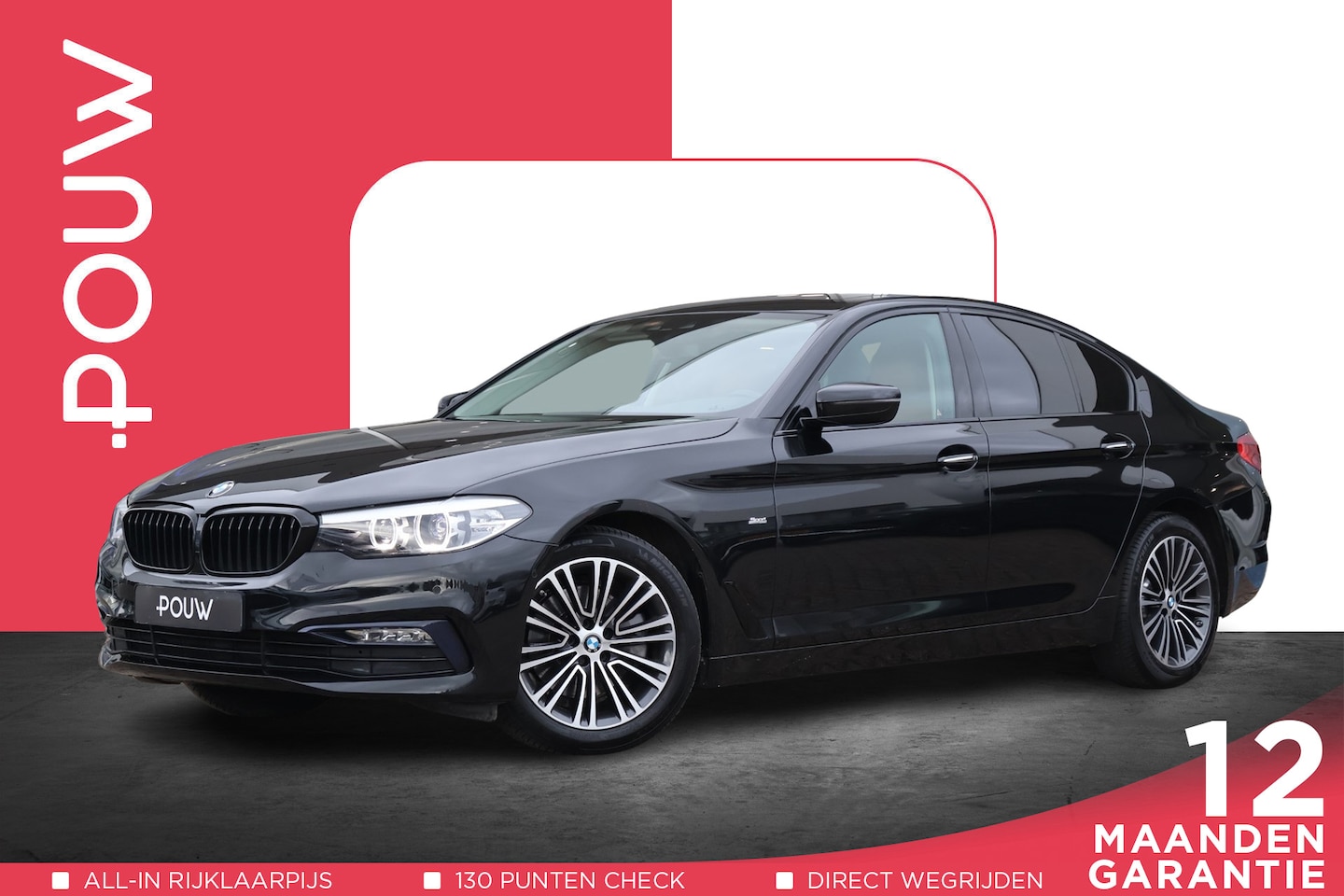 BMW 5-serie - 520d High Executive Sportline | Navigatie | Schuif/kanteldak | Camera | Leder - AutoWereld.nl