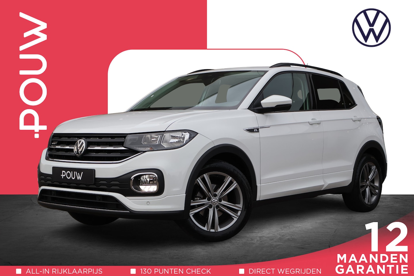 Volkswagen T-Cross - 1.0 TSI 95pk Life R-line | Navigatie | PDC | Side Assist | Adaptive Cruise Control - AutoWereld.nl