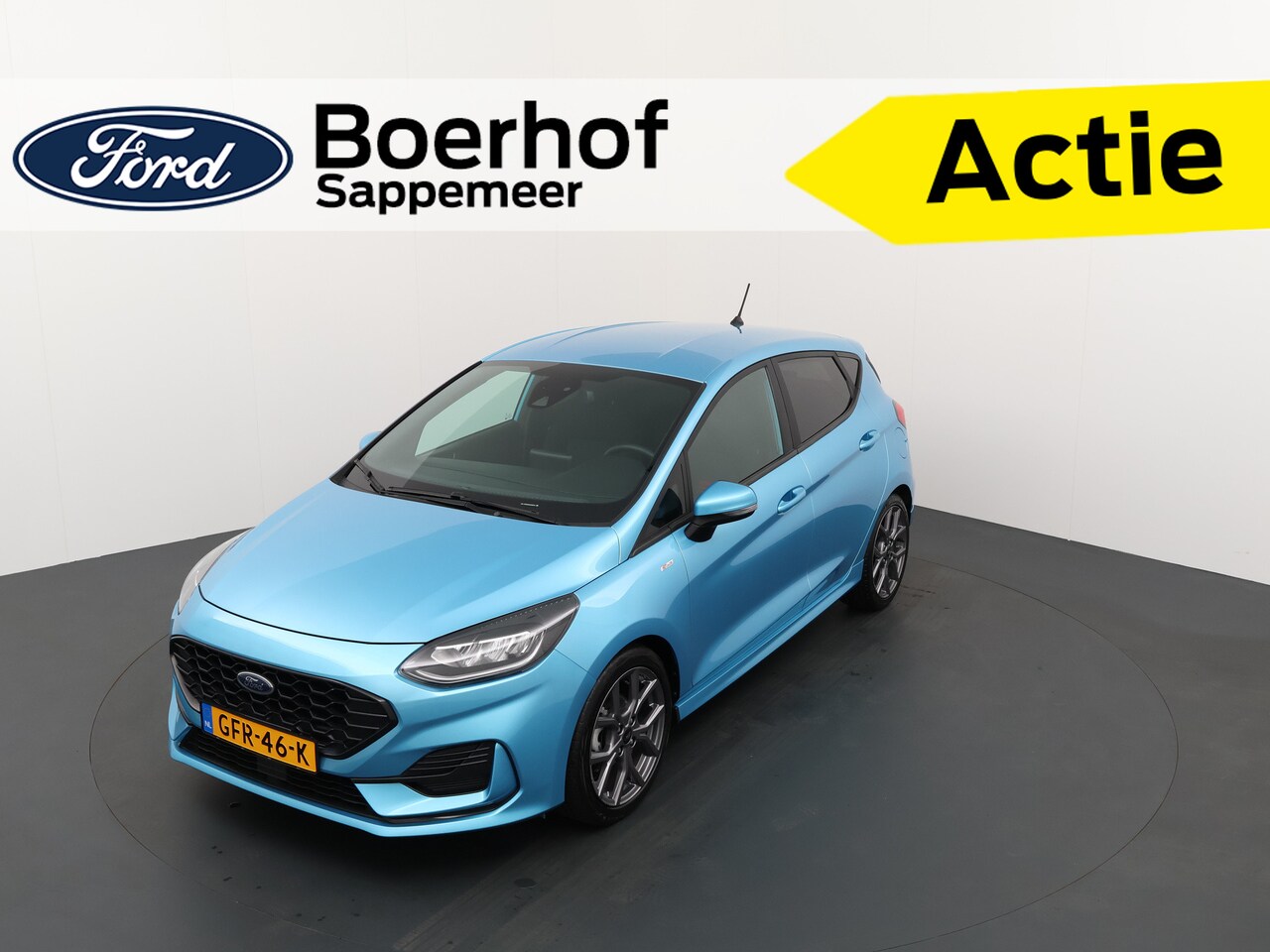 Ford Fiesta - EcoBoost Hybrid 125 pk ST-Line | LED | Apple Carplay | 17" | Clima | Cruise | Pr. glass | - AutoWereld.nl