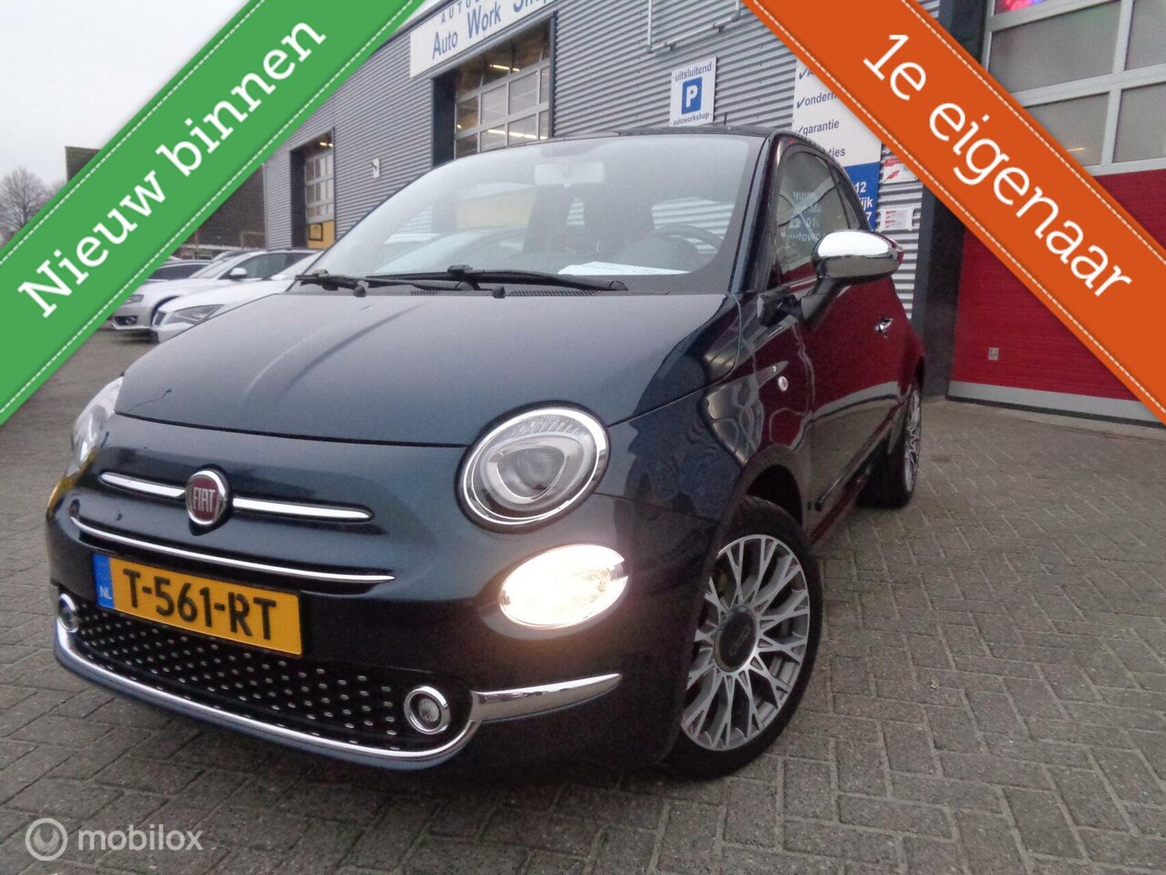 Fiat 500 - 1.2 Lounge/Airco/Ecc/PDC/Pano dak/Groot Navi/Carplay/Digi dash/Lm 16''/Cruise control - AutoWereld.nl