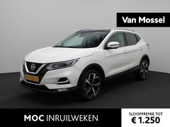 Nissan Qashqai - 1.2 Tekna | PANORAMADAK | NAVIGATIE | 360-CAMERA | HALF-LEDER | STOELVERWARMING | TREKHAAK