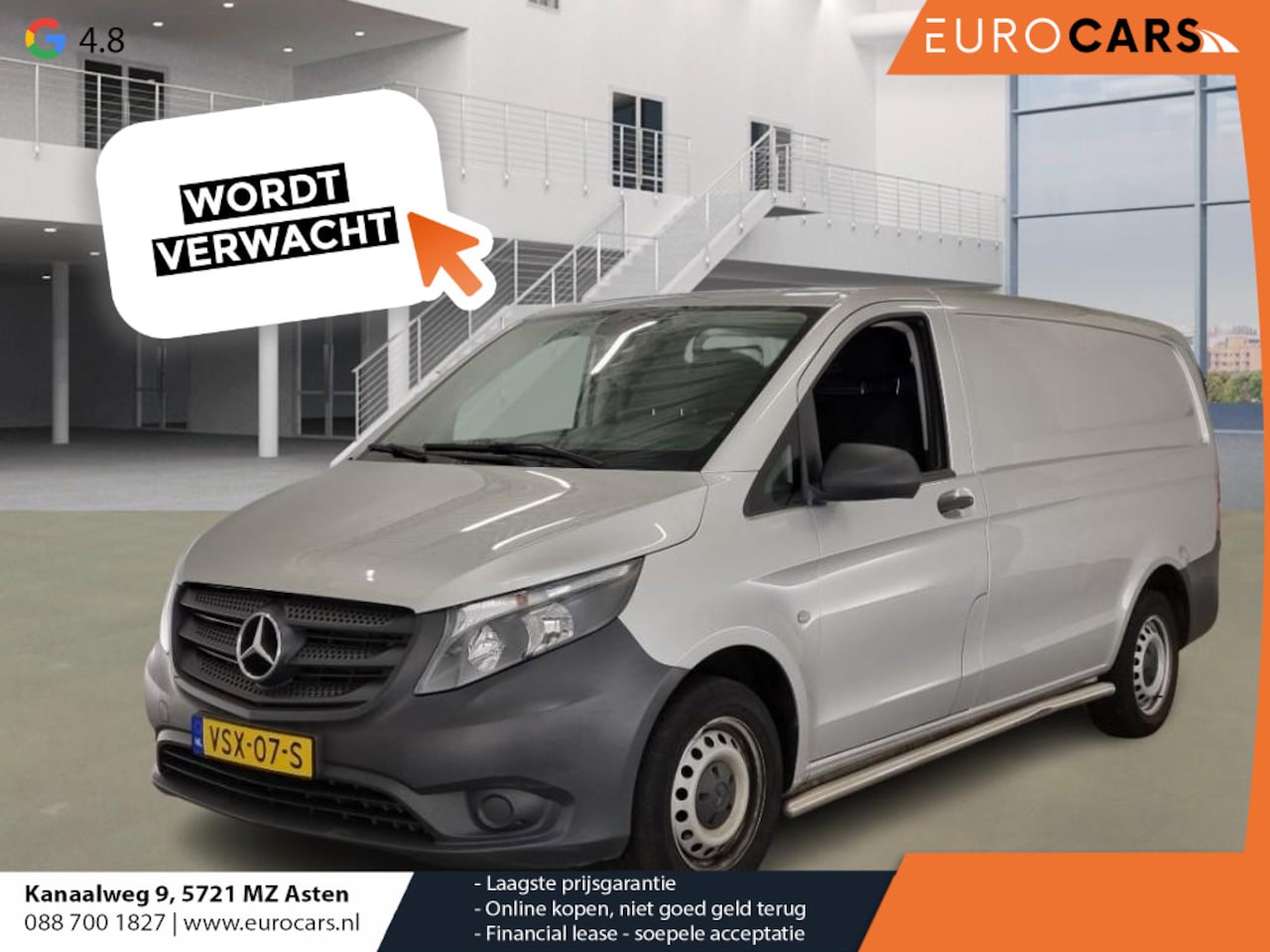 Mercedes-Benz Vito - 114 CDI Lang Automaat Airco Cruise control Apple Carplay/ Android Auto - AutoWereld.nl