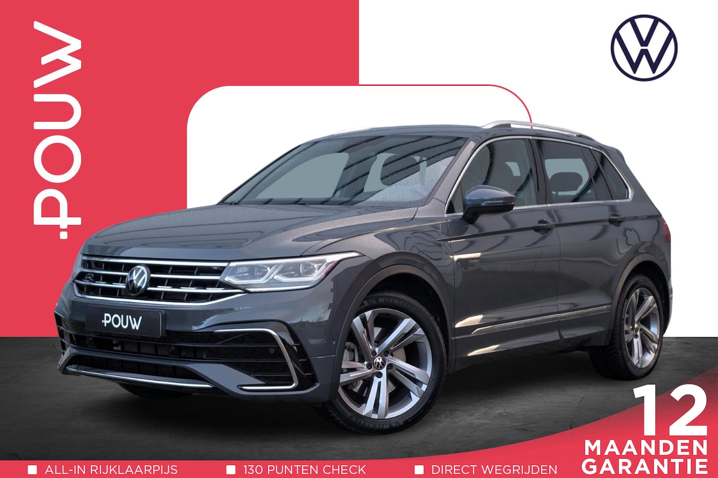 Volkswagen Tiguan - 1.4 TSI 245pk DSG eHybrid R-Line Business Wegklapbare trekhaak | LED matrix | Camera - AutoWereld.nl