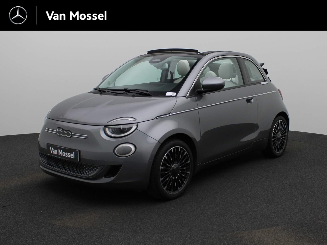 Fiat 500 C - 500e La Prima 42 kWh | Leder | Navi | ECC | PDC | LMV | LED | Cam | - AutoWereld.nl