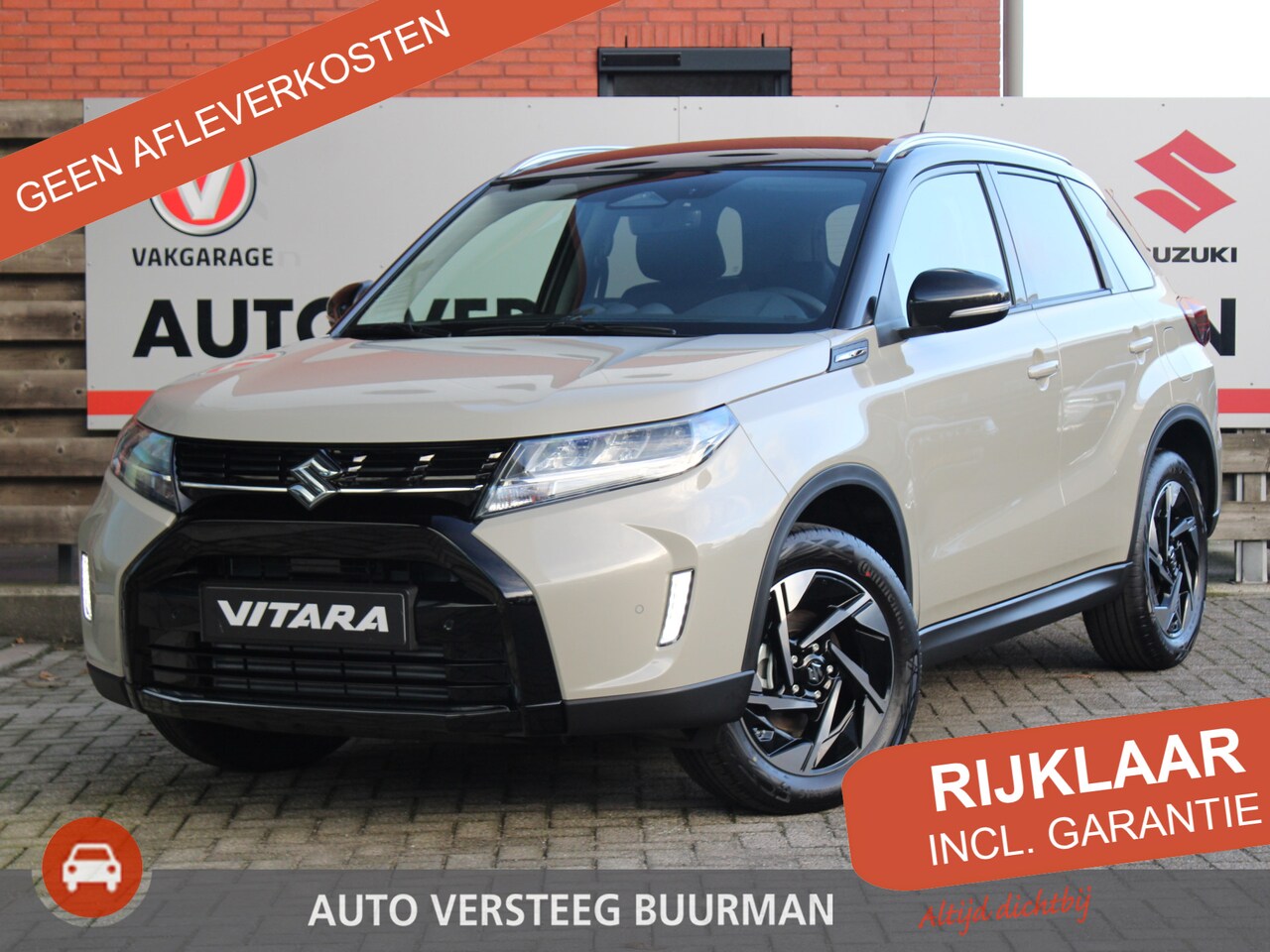 Suzuki Vitara - 1.4 Boosterjet Style Smart Hybrid Leder/Alcantara Bekleding, Carplay/Android Auto Draadloo - AutoWereld.nl