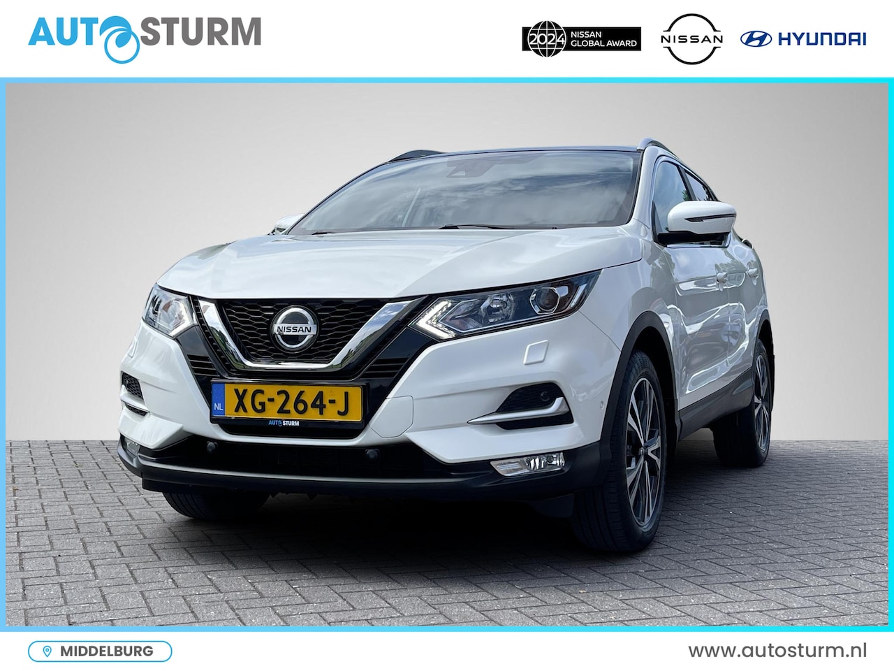 Nissan Qashqai - 1.2 N-Connecta Design + Safety Pack | Panoramadak | Navigatie | 360° Camera | Dodehoek Det - AutoWereld.nl