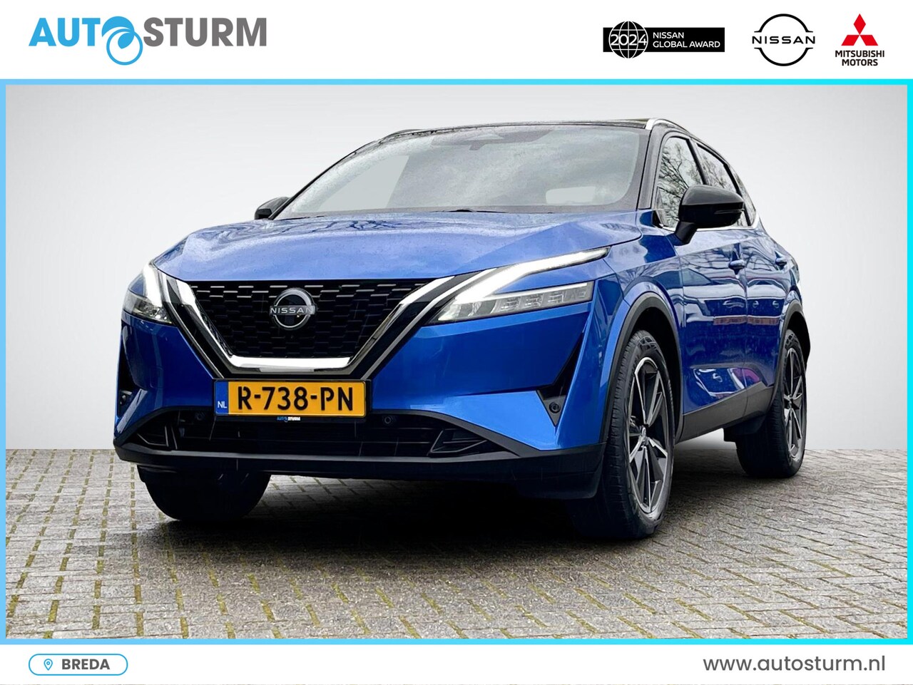 Nissan Qashqai - 1.3 MHEV Tekna Cold + Design Pack | Panoramadak | Stuur- + Stoelverwarming | Head-Up Displ - AutoWereld.nl