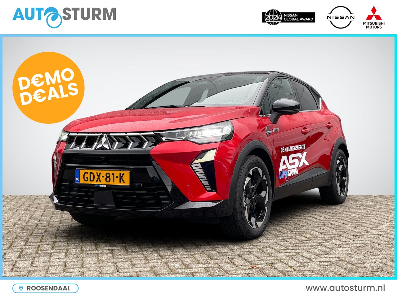 Mitsubishi ASX - 1.6 HEV AT Instyle | Panoramadak | Stuur- + Stoelverwarming | Leder | Apple Carplay/Androi - AutoWereld.nl