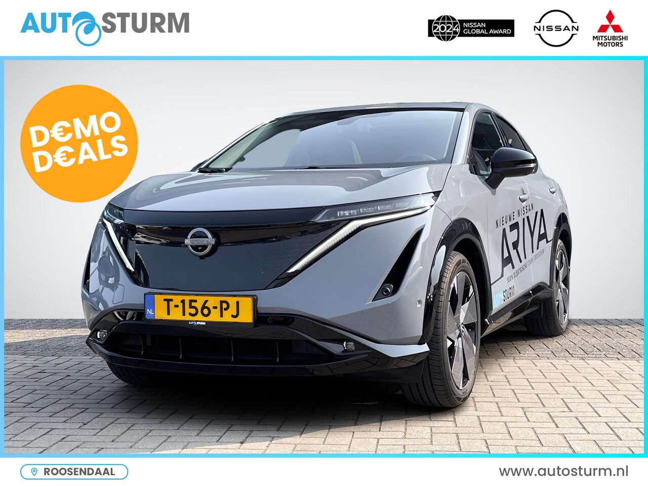 Nissan Ariya - e-4ORCE Evolve 91 kWh | Panoramadak | Nappa Leder | 20'' Aerocover Velgen | Head-Up Displa - AutoWereld.nl