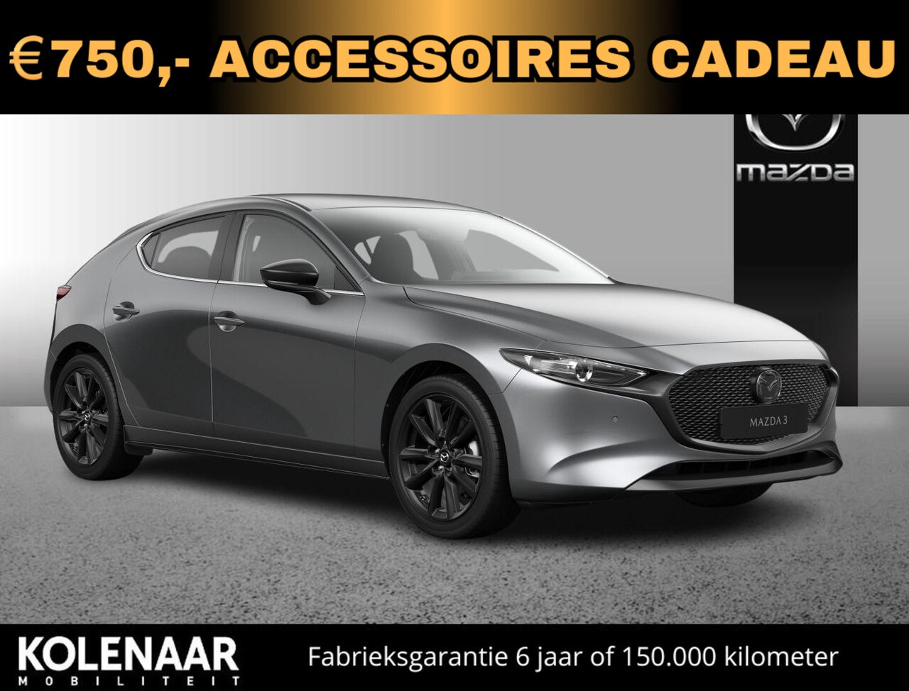 Mazda 3 - Automaat 2.0 e-Sky-G 150 Homura /€4000,- voordeel!*/€750,- accessoires!/Direct rijden! - AutoWereld.nl