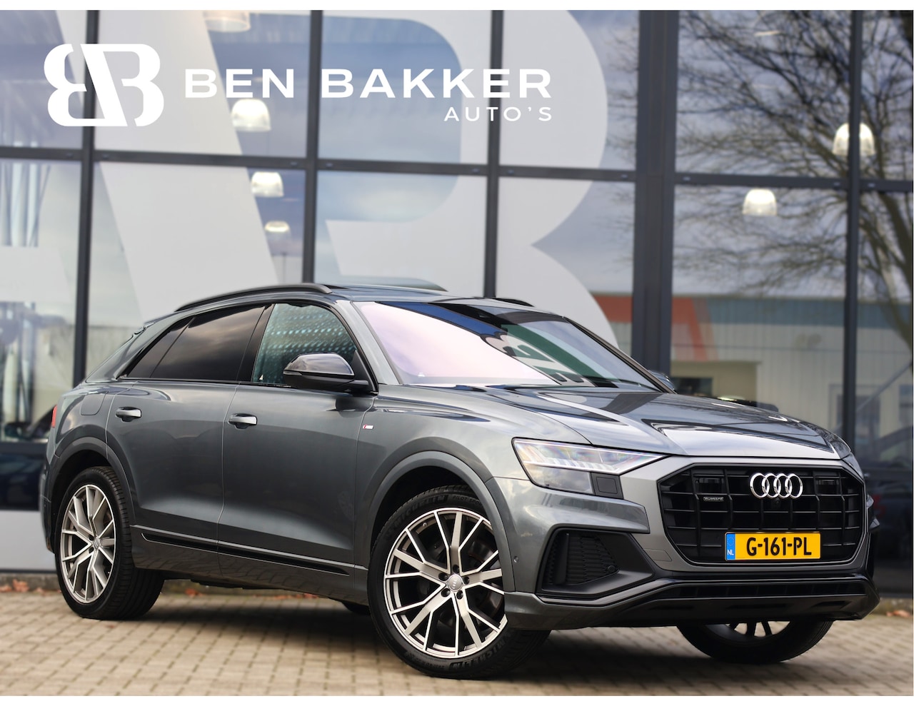 Audi Q8 - 50 TDI quattro 286PK S-line *Luchtvering*Massage*ACC*B&O*HUD*Softclose* - AutoWereld.nl