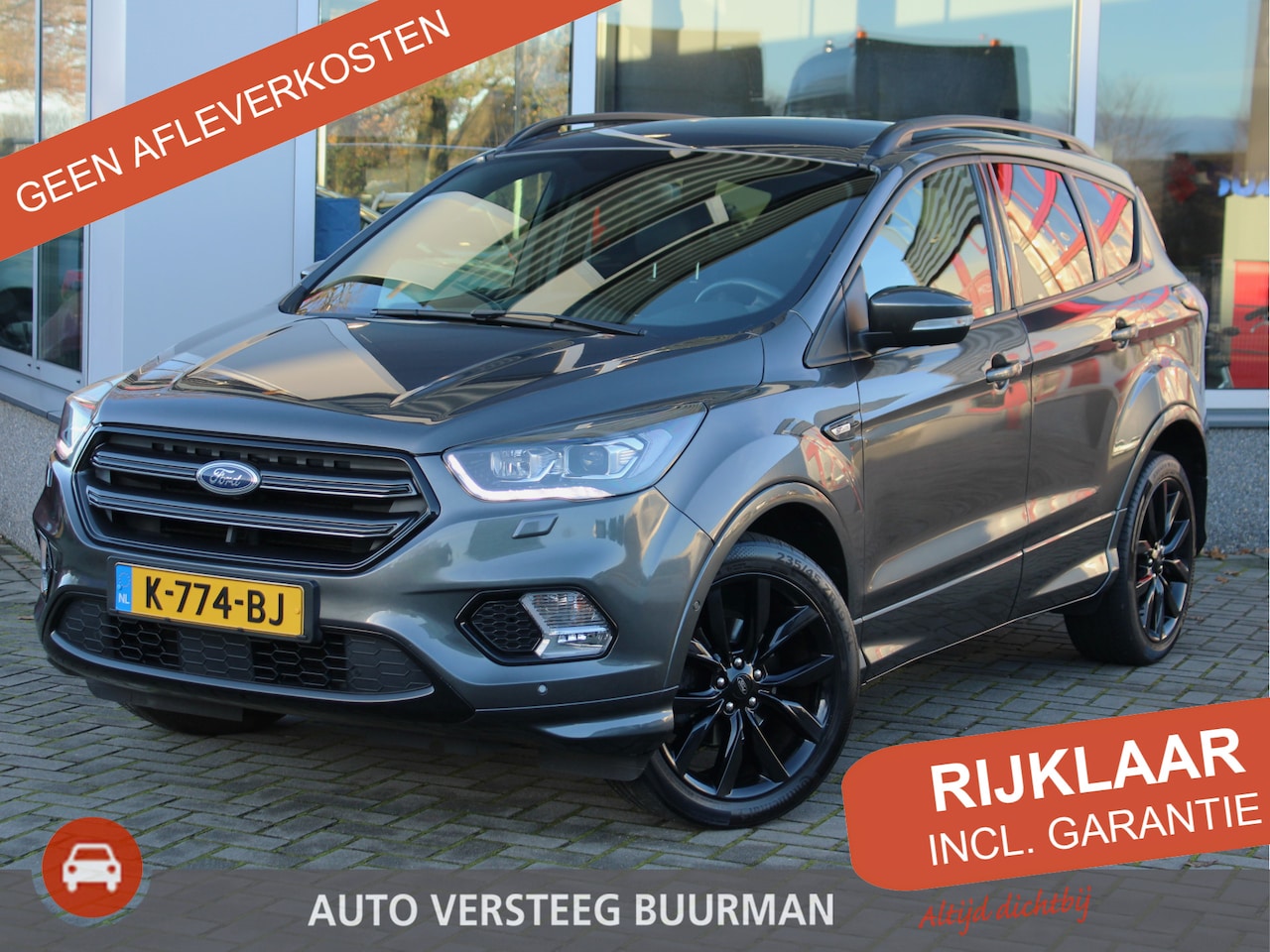 Ford Kuga - ST Line 1.5 EcoBoost 2WD 150PK Automaat 20" Velgen, Leder/Alcantara Bekleding, Cruise en C - AutoWereld.nl