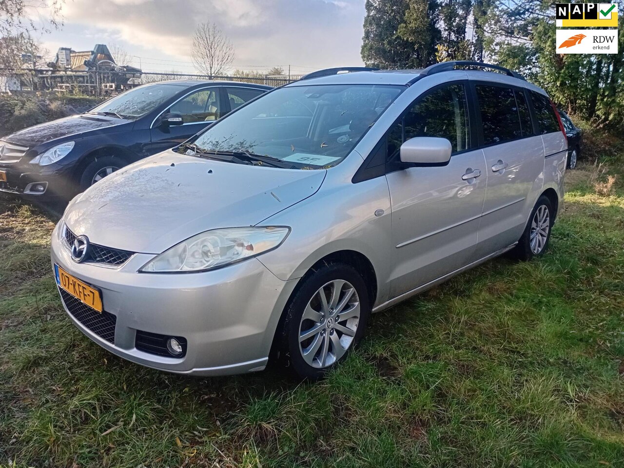 Mazda 5 - 2.0i Executive 7-pers. 2 schuifdeuren Navi Google Apple APK 28-10-2025 lm velgen - AutoWereld.nl