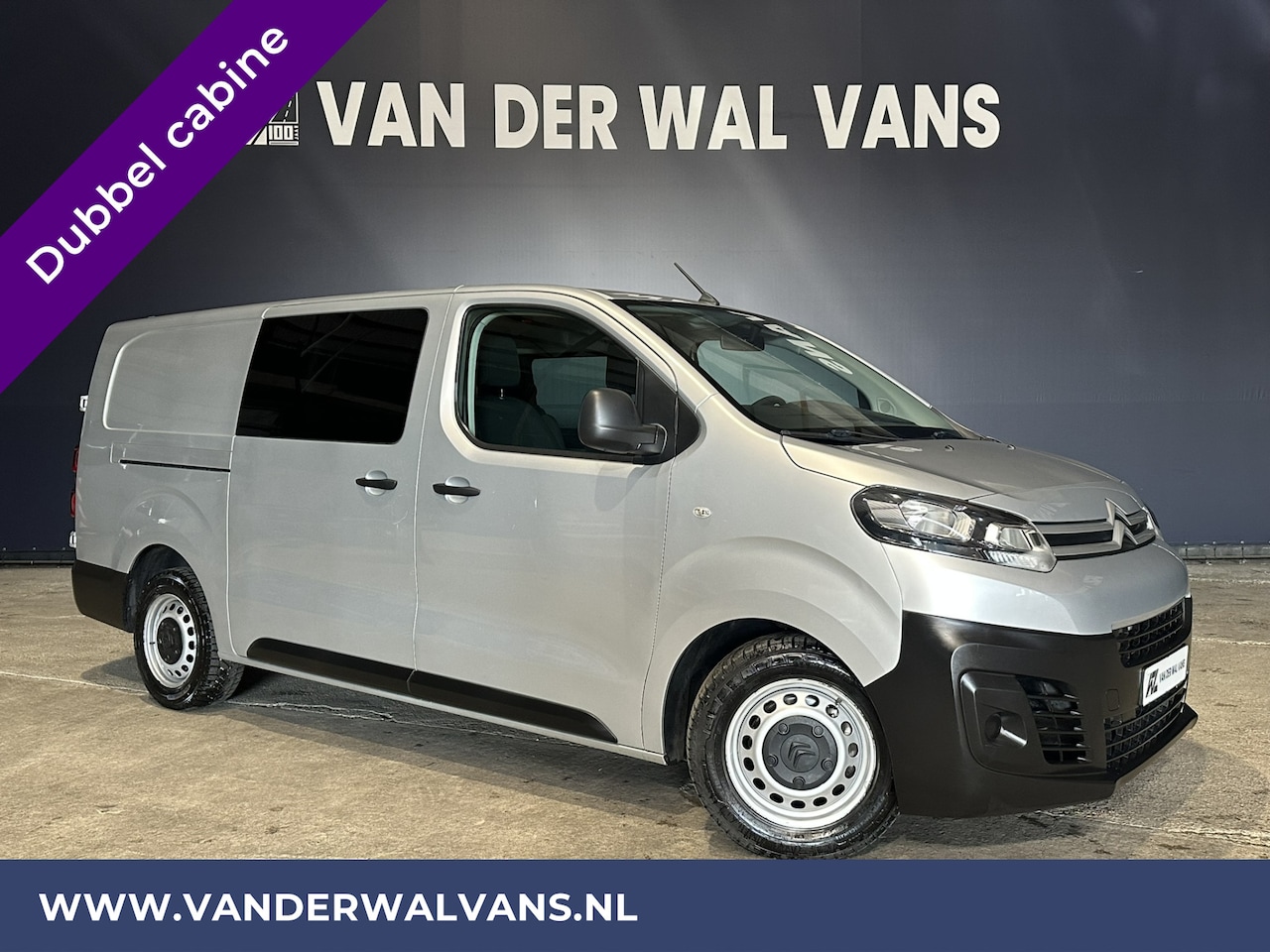 Citroën Jumpy - 2.0 BlueHDI **MARGE, GEEN BTW** 123pk L3H1 Dubbel cabine Euro6 Airco | Navigatie Cruisecon - AutoWereld.nl