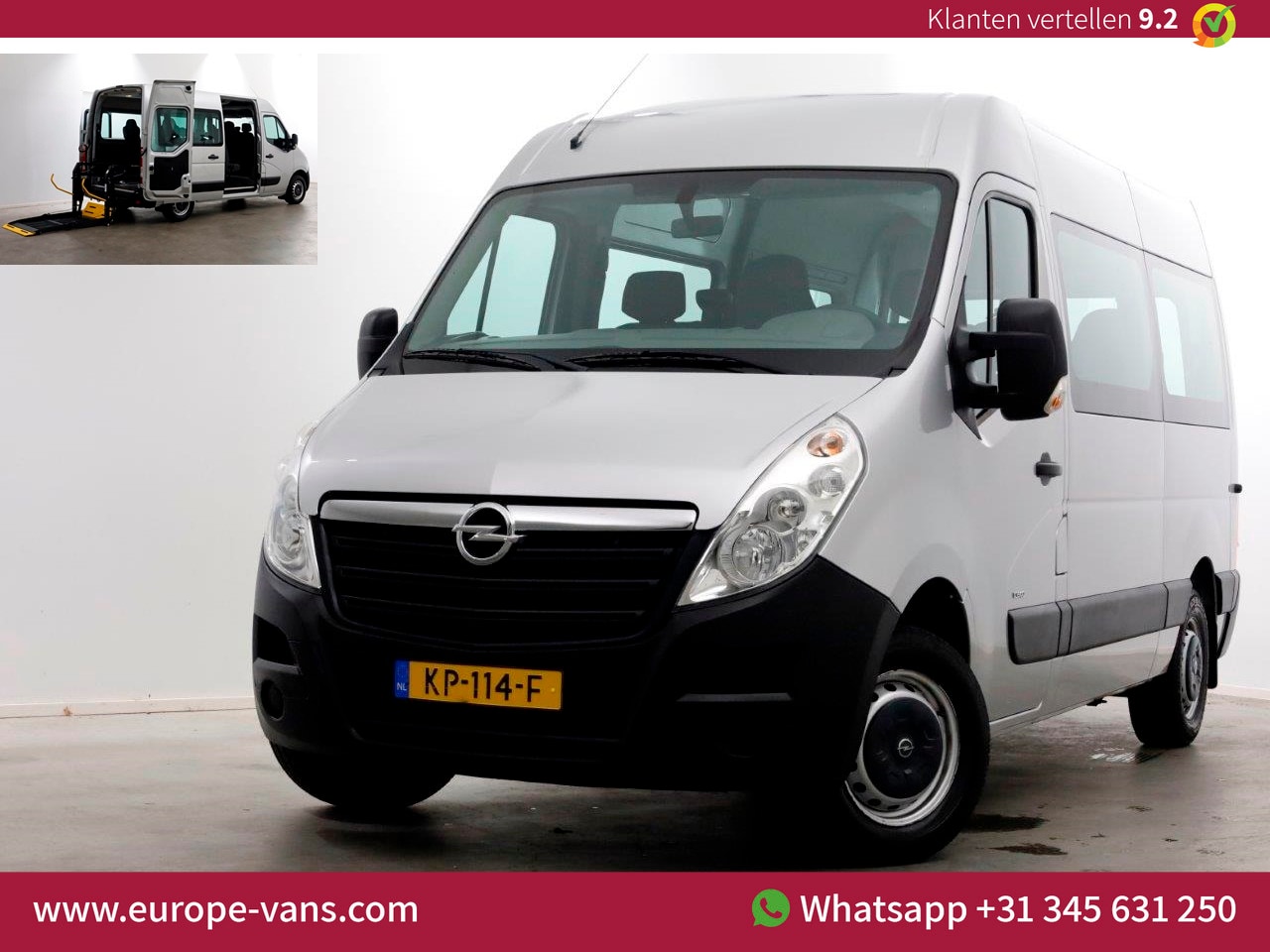 Opel Movano Combi - 2.3 CDTI 170pk E6 L2H2 Rolstoelbus 11-2016 - AutoWereld.nl