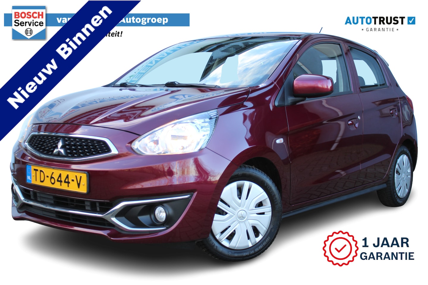 Mitsubishi Space Star - 1.0 Cool+ | Incl. 12 maanden Garantie | Airco | Navigatie | Bluetooth | Elektrische ramen - AutoWereld.nl