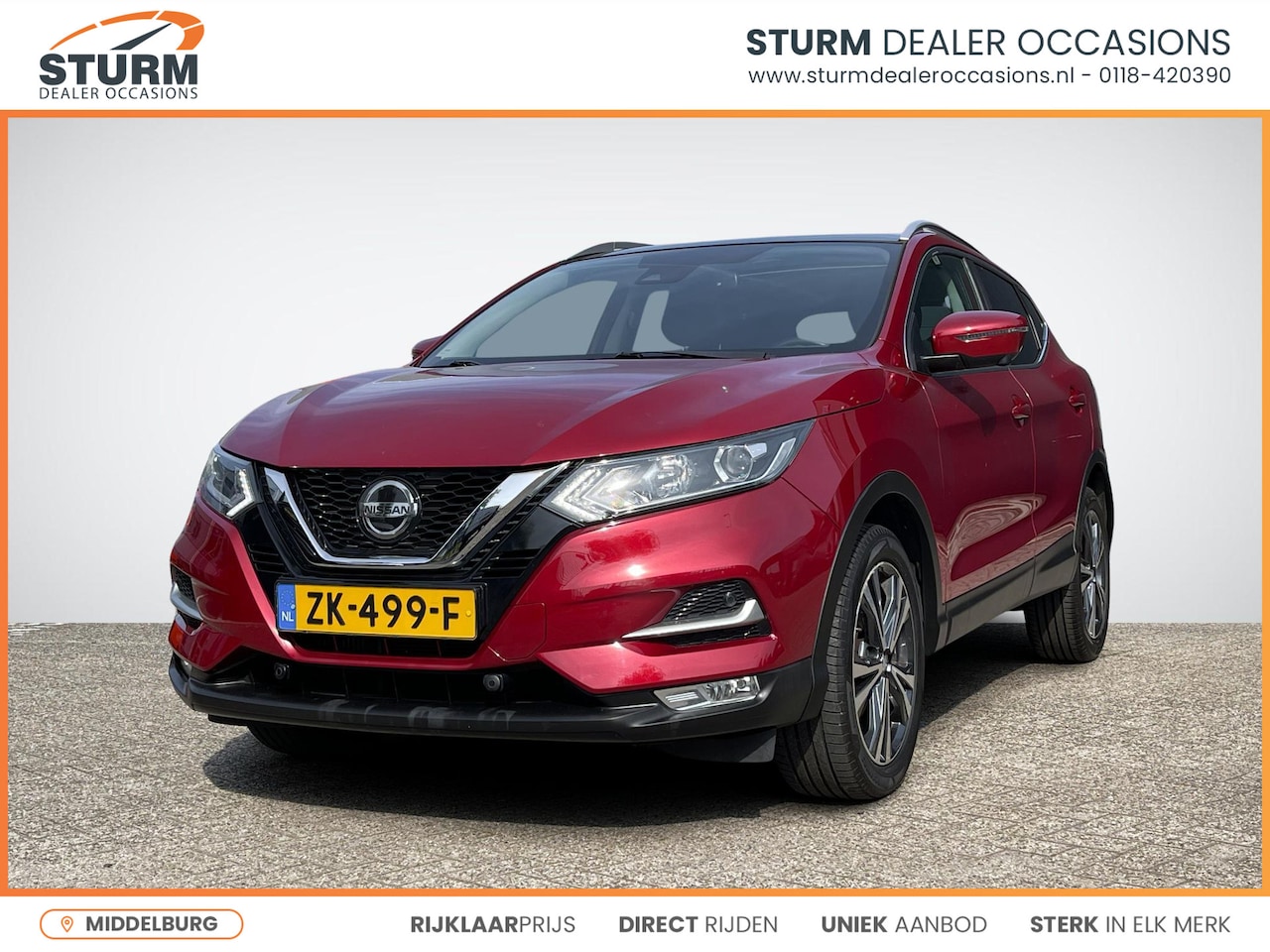 Nissan Qashqai - 1.2 N-Connecta Design Pack | Panoramadak | Navigatie | 360° Camera | Keyless Entry | Cruis - AutoWereld.nl