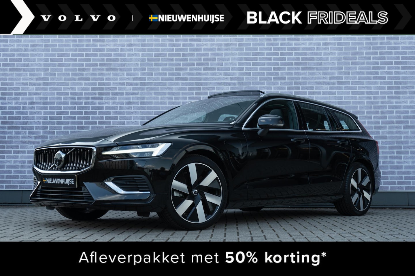 Volvo V60 - Recharge T6 AWD Ultimate Bright | Longe Range | Google | 360 Camera | Head-Up Display | St - AutoWereld.nl