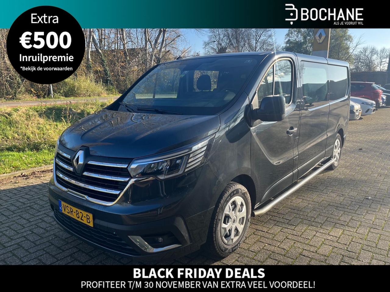 Renault Trafic - 2.0 dCi 150 EDC T30 L2H1 Luxe DC | Dubbele cabine | Automaat | Navi | Clima | Cruise | Tre - AutoWereld.nl