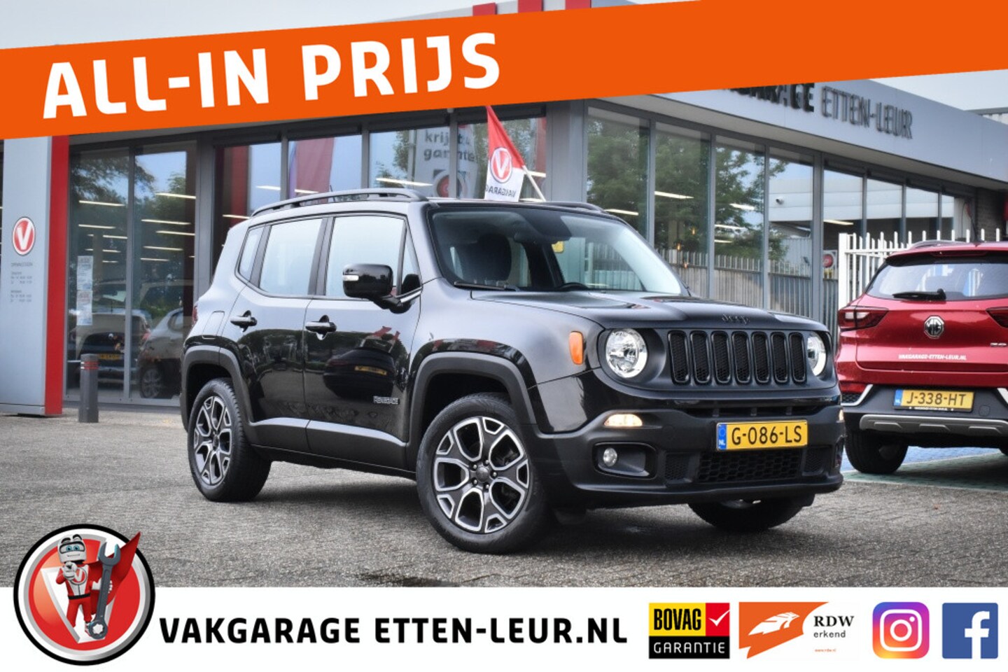 Jeep Renegade - 1.6 E-Torq Night Eagle II / TREKHAAK / PDC / CLIMA / CRUISE - AutoWereld.nl