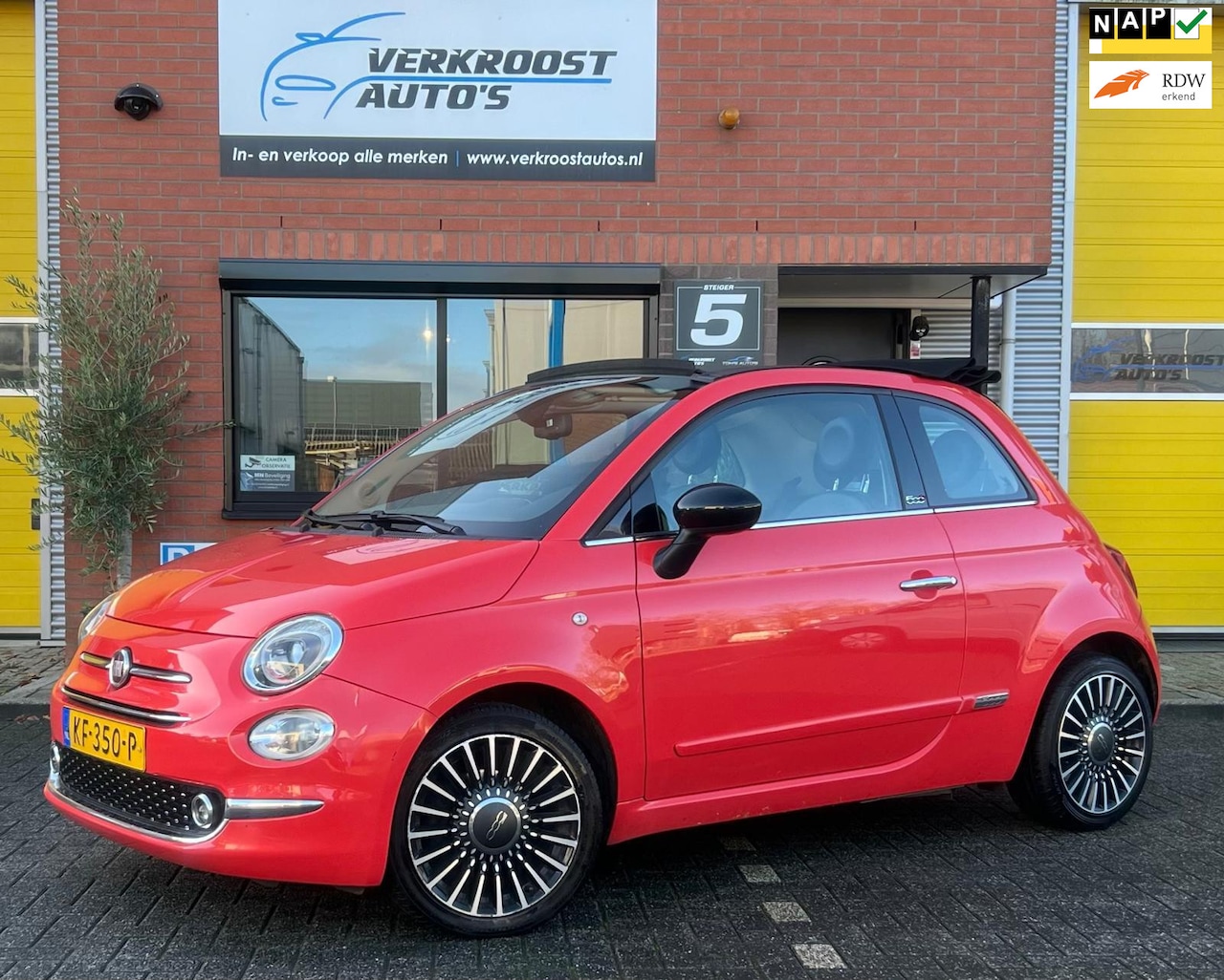 Fiat 500 C - 0.9 TwinAir Turbo Lounge. CarPlay. navi. clima - AutoWereld.nl