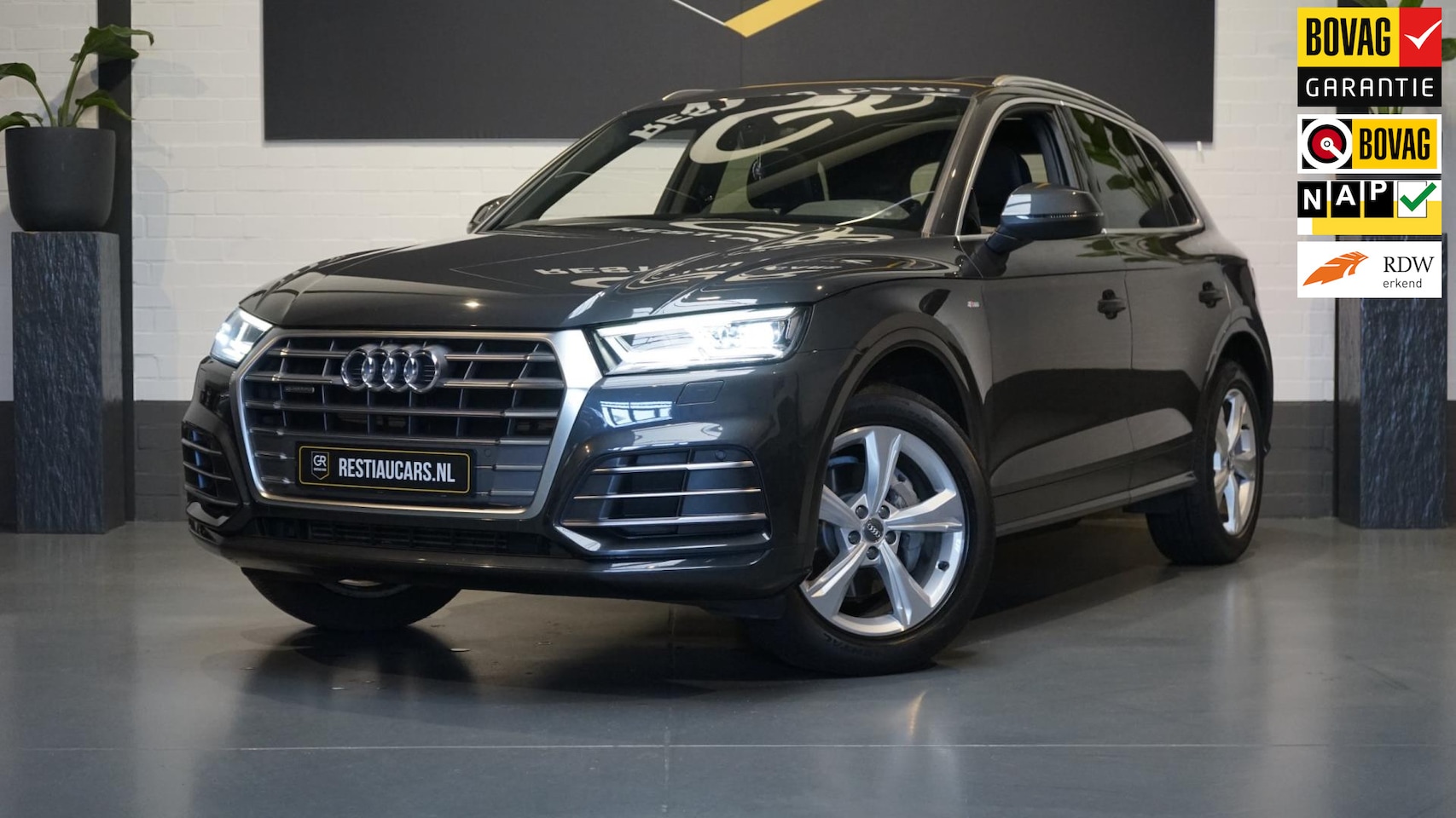 Audi Q5 - 2.0 TFSI Quattro S-line 252PK AUTOMAAT-ACC-B&O-CAMERA-CLIMA-PANO-NAVIGATIE-PANORAMA-VIRTUE - AutoWereld.nl