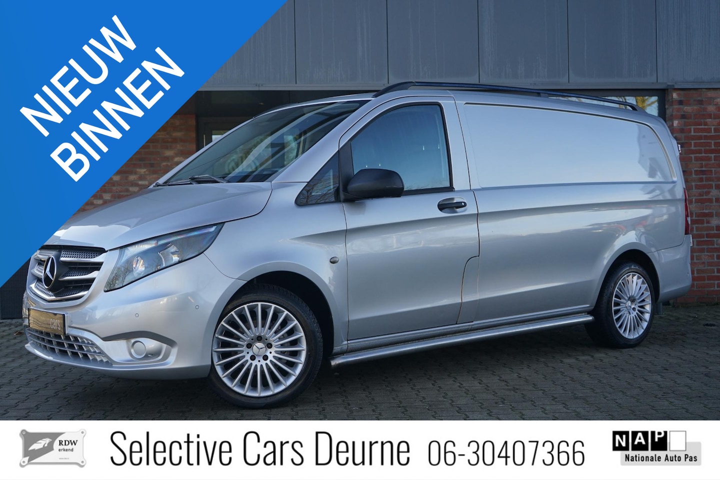 Mercedes-Benz Vito - 114 CDI Lang 114 CDI Lang , Camera, Leder, 3 zitter, Deurtjes, PDC, Navi, Cruise, 18''LM. - AutoWereld.nl