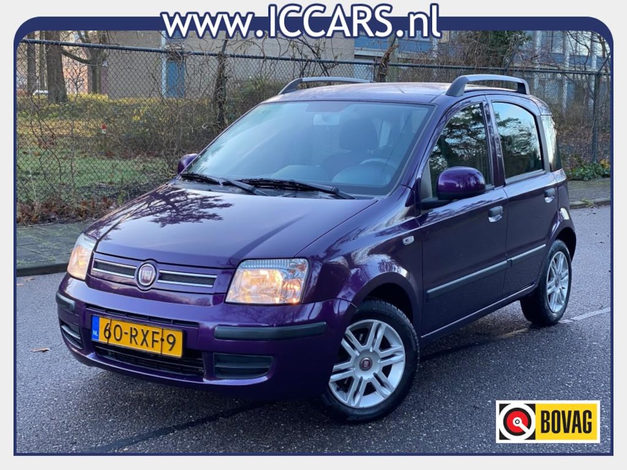 Fiat Panda - 1.2 EDIZIONE COOL - Airco - Paars - 2011 !!! - AutoWereld.nl