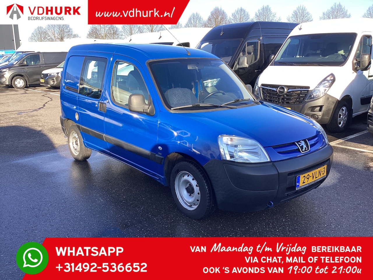 Peugeot Partner - 1.6 HDI MOTOR DEFECT MARGE Airco/ Radio/ 5 versnellingen/ Trekhaak - AutoWereld.nl