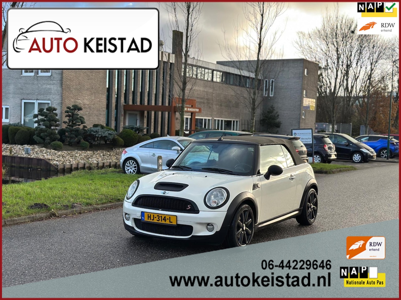 MINI Cabrio - Mini 1.6 Cooper S 174PK LEDER/CLIMA/CRUISE! - AutoWereld.nl