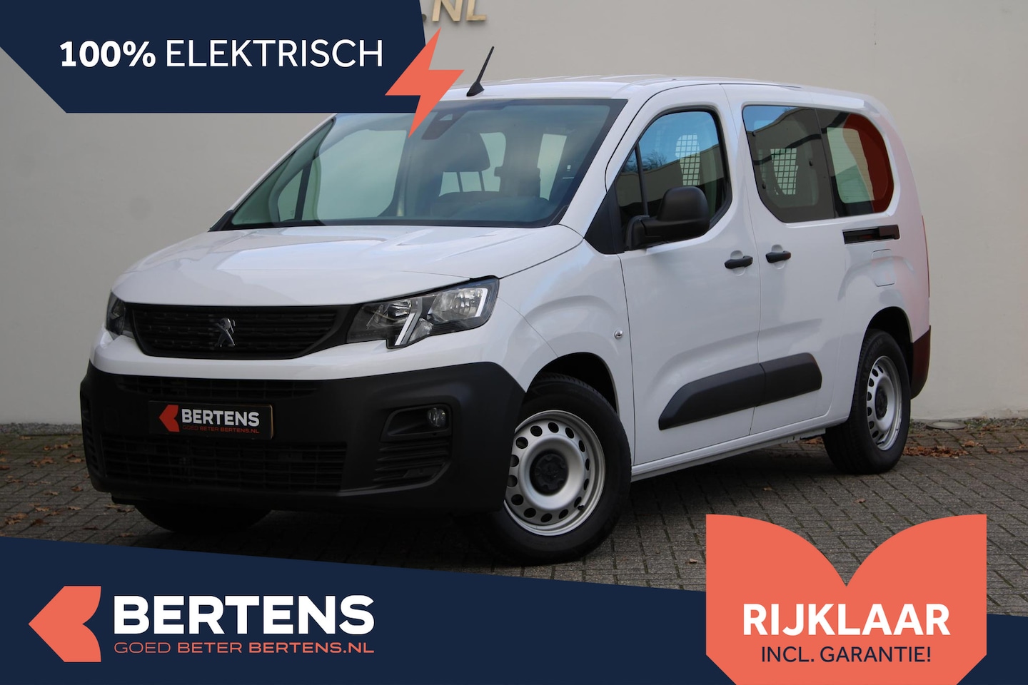 Peugeot e-Partner - 136 Flex Crewcab L2 50 kWh 136 Flex Crewcab L2 50 kWh - AutoWereld.nl