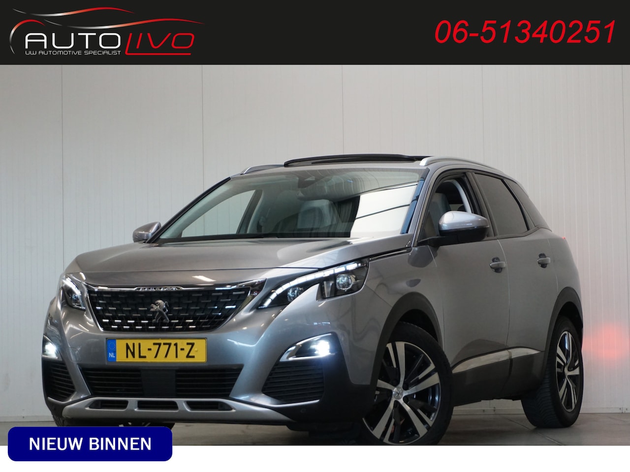 Peugeot 3008 - 1.2 PureTech Allure AUTOMAAT! PANO LED APPLE NAV CLIMA CAMERA etc. - AutoWereld.nl